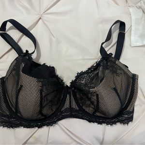 Lane Bryant Cacique black bra 42DD